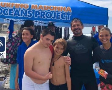 Surfing Madonna Oceans Project Partenered with Servi-Tek