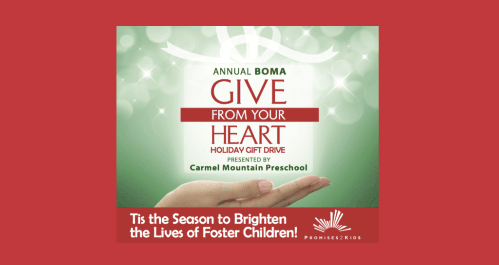 Annual BOMA Give From Your Heart Holiday Gift Drive