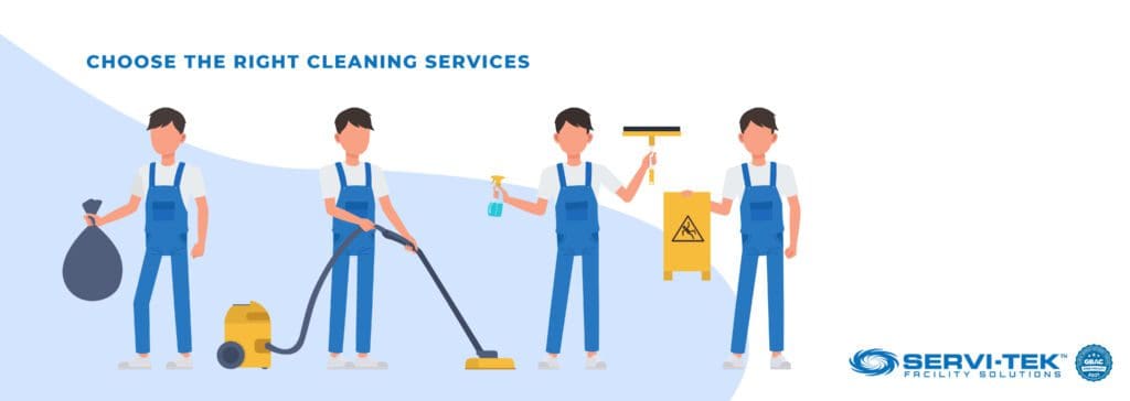 Types of cleaning services provided by an outsourced cleaning company?