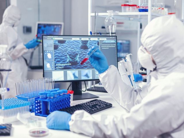 Team of medical engineers test blood to find a cure for coronavirus